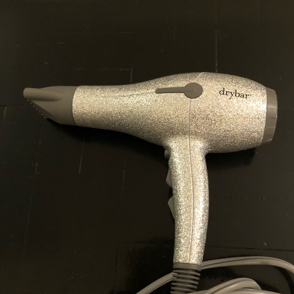 Drybar Silver Glitter Blow-Dryer (Limited Edition) Rare NWOT
